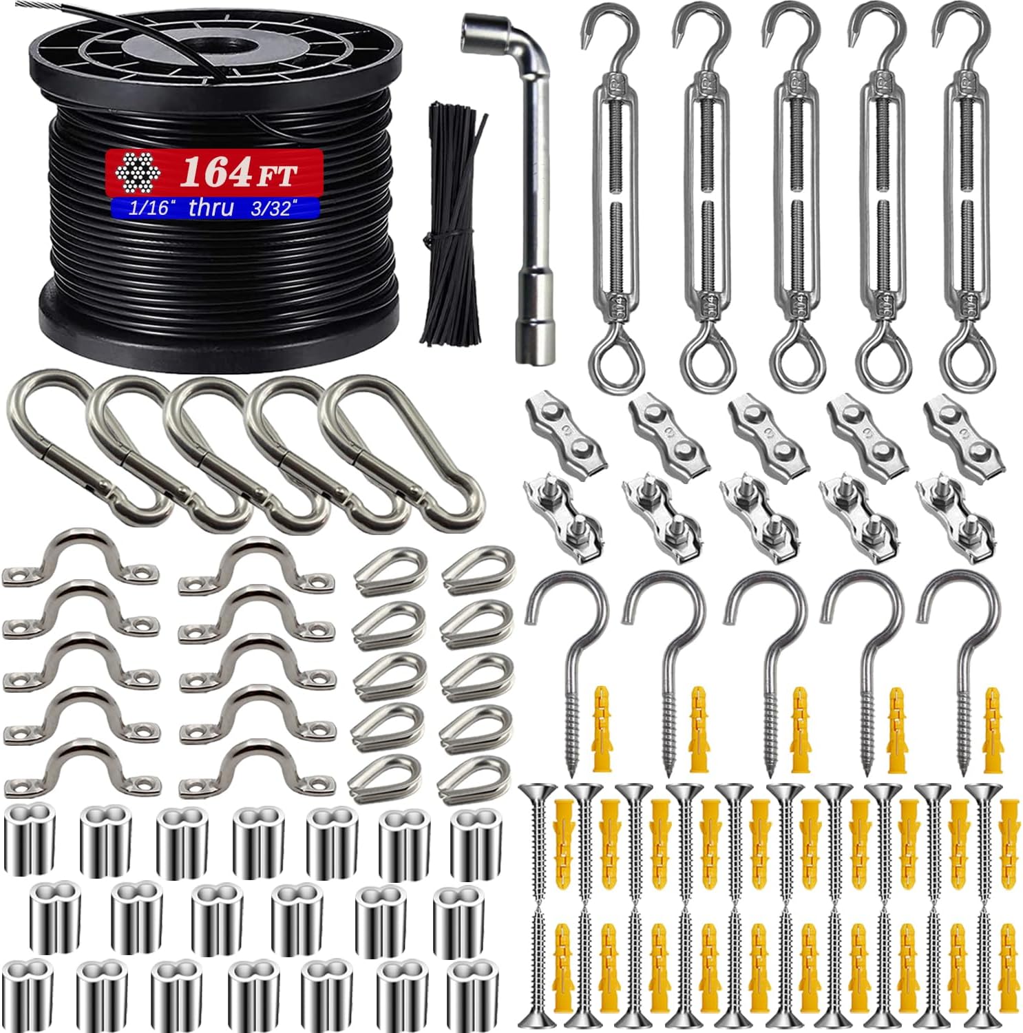 Twinkle Star Globe String Lights Suspension Kit Stainless