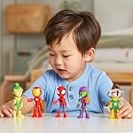 Marvel Spidey et ses amis incroyables, ses amis & Pack d'ennemis, 5 Données chiffrées, 4-Inch, Jouets Super Hero pour les enfants 3 et vers le haut, Amazon Exclusive