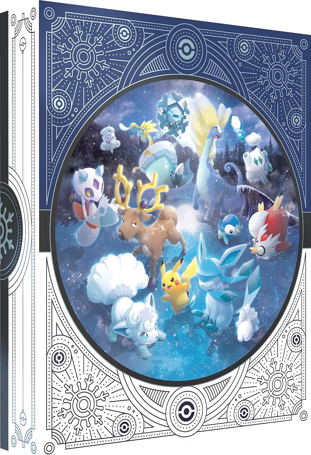 Pokemon Festtagskalender 2023 Adventskalender (Booster, Münzen, Sticker & Karten) DEUTSCH + BB-Toy-Trades Toploader