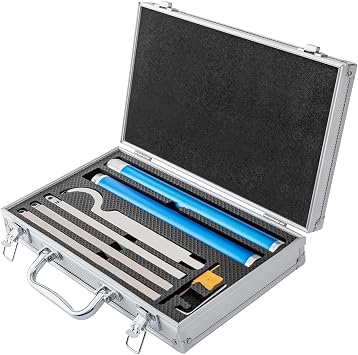 Carbide Tipped Wood Turning Lathe Tools Set - 8Pcs Professional Woodturning Tools with Square/Round/Diamond Blades Turning Tools for Craft DIY & Woodworking