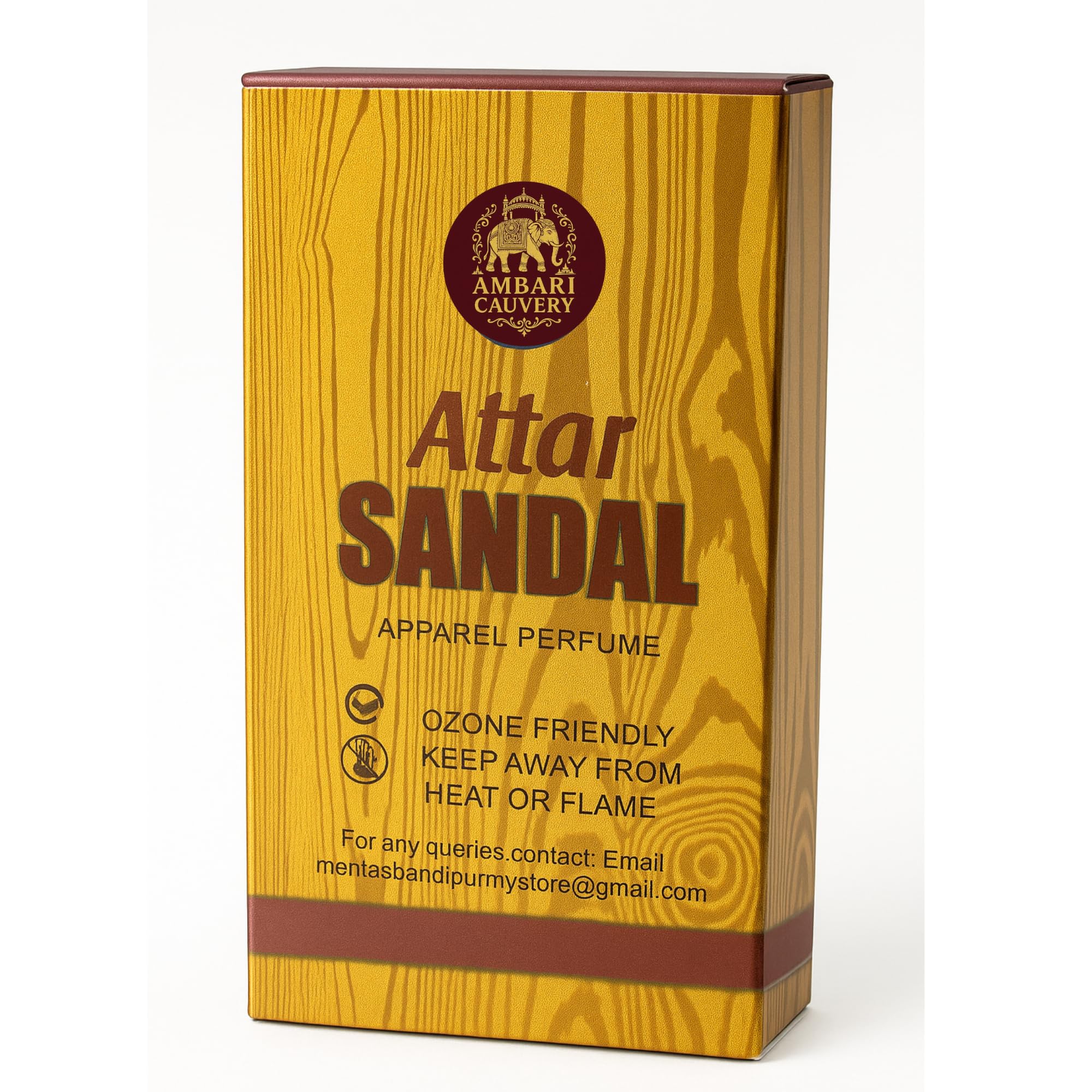 Mysore Cauvery Sandal Attar Perfume 45ml | Unisex Long Lasting