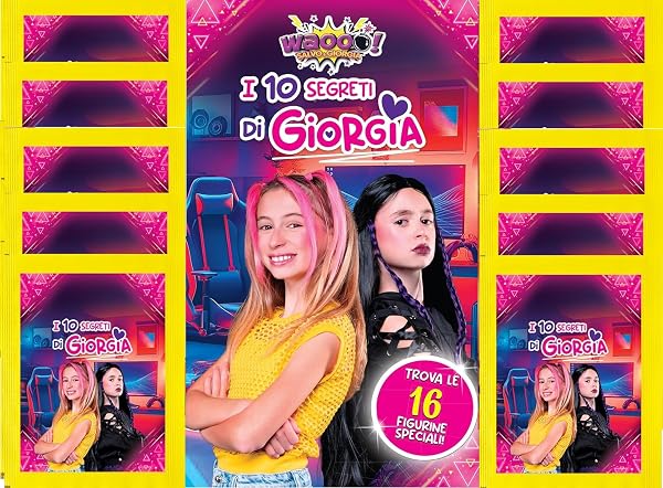 ALBUM + 10 BUSTINE DI FIGURINE SALVO E GIORGIA I 10 SEGRETI DI GIORGIA 2026 DIRAMIX - 1