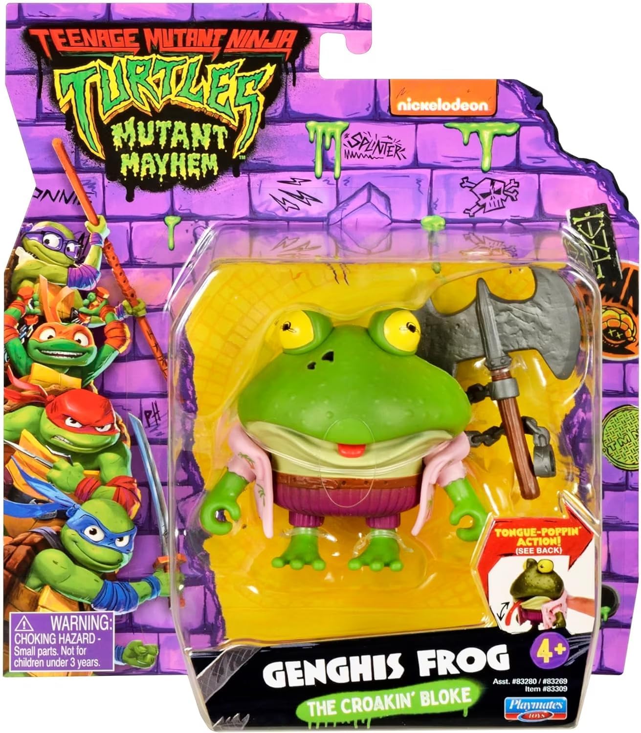 Mutant Mayhem 4” Genghis Frog Basic Action Figure by Playmates Toys