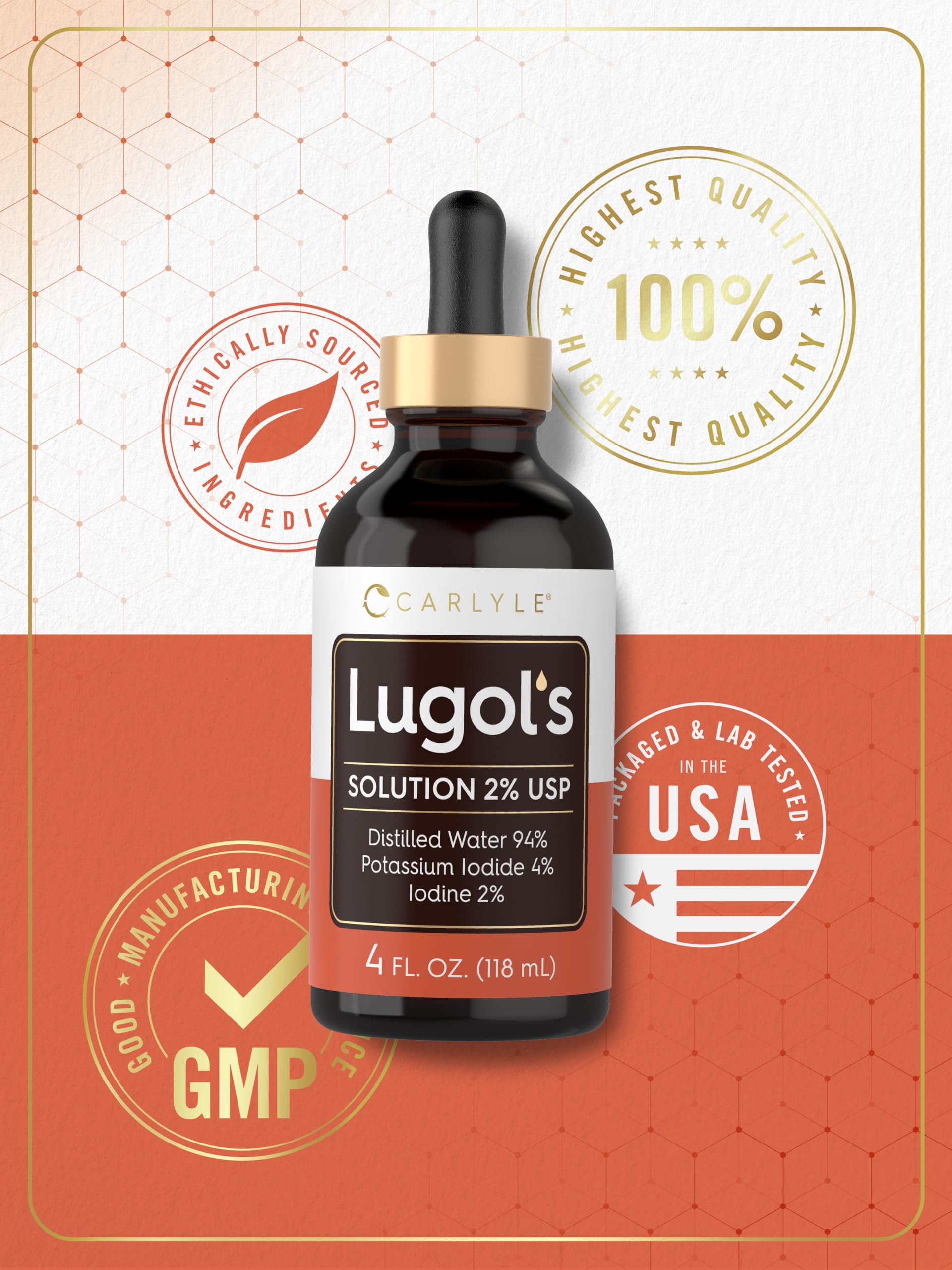 Carlyle Lugols Iodine 2 Percent | 4 fl oz (Pack of 1) — Amazon image 6