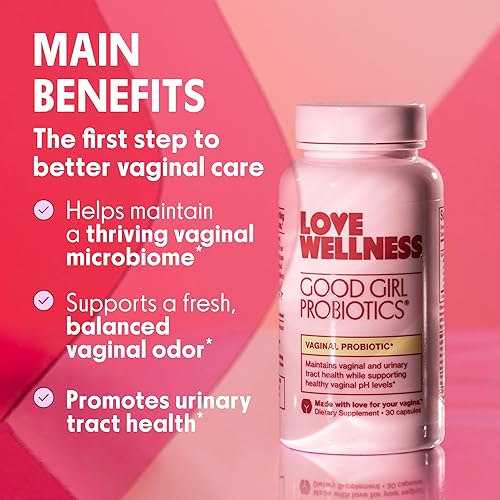 Miniatura 9 de Love Wellness Good Girl Probiotics Suplemento para la salud vaginal y el equilibrio del pH para mujer, probiótico de 9 cepas para el tracto