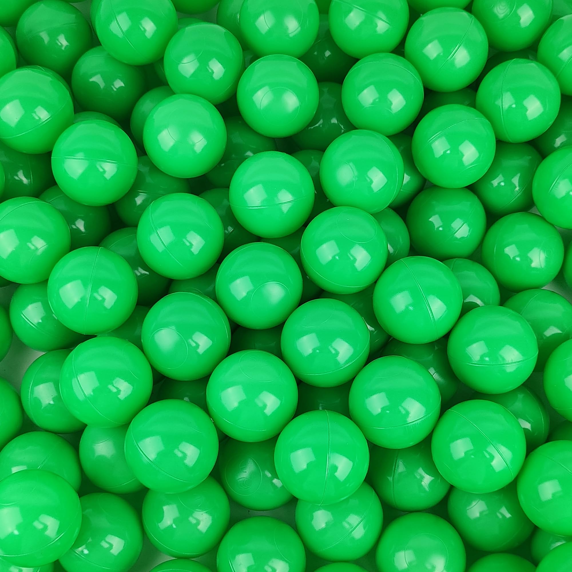 Ball Pit Balls 100 Phthalate Free BPA Free Crush Proof 2.16 Inches Plastic Balls for Ball Pit Ideal Gift for Toddlers Babies Kids Pool Water Toys Play Tent, Green