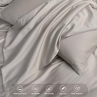 Vista 3 de MooMee Juego de funda de edredón de algodón de fibra extra larga de 600 hilos, textura de algodón egipcio, satén sedoso, suave, cómodo, duradero