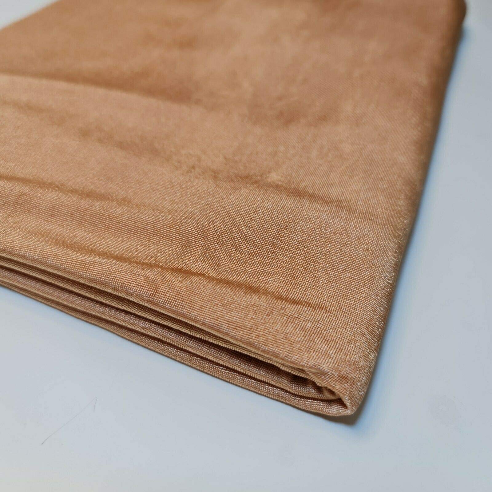 Plain/Printed ITY Spandex Jersey Elastane Stretch Dress Leggings Fabric 58" - 150cm Wide Sold As 1 Meter Pre - Cut Lengths (Light Gold)