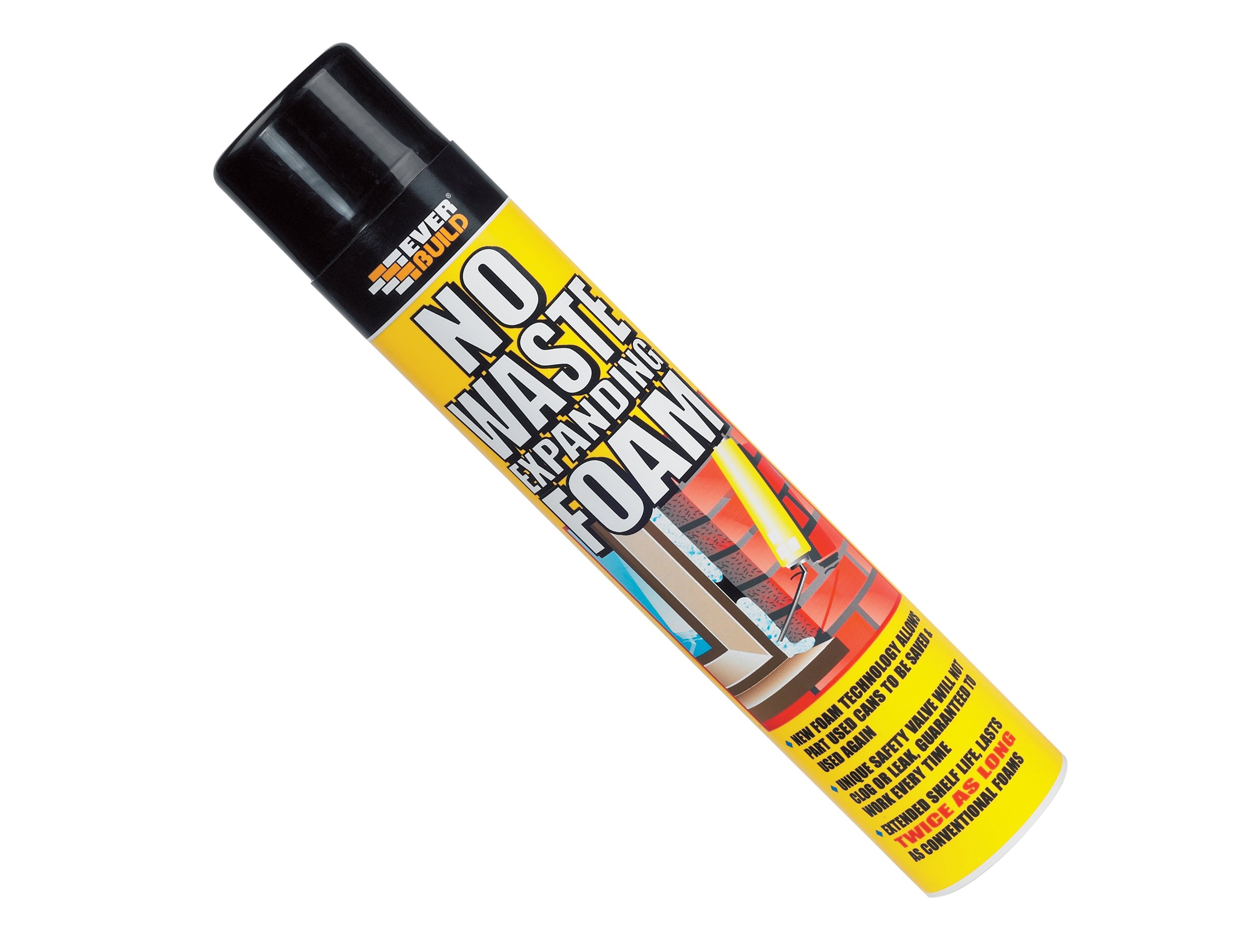 Everbuild No Waste Expanding Foam, 750ml