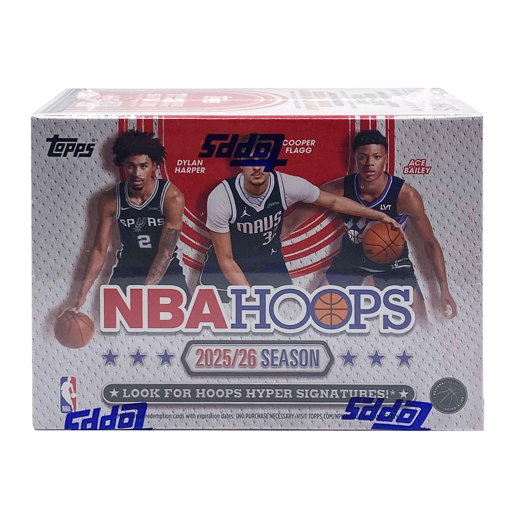 Topps Hoops 2025 2026 Value Box Basketball NBA & Card Up Sleeve
