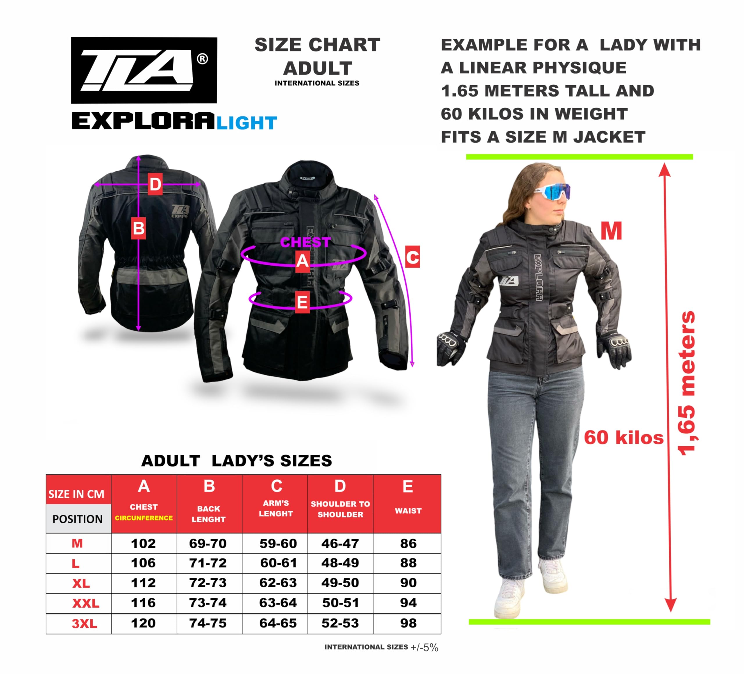 Blouson moto femme TLA EXPLORA LIGHT LADY avec protections CE | Veste de moto printemps/été | Veste de moto 2 saisons | Veste de moto respirante | Veste Enduro Femme