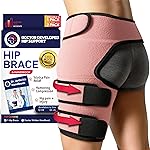 Dr. Arthritis Doctor Developed Hip Support Brace - Hip Support For Men & Women With Doctor Handbook (S/M, Pink)