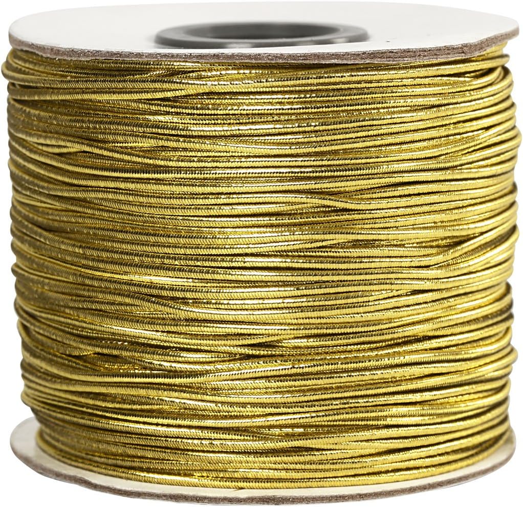 41047 Create Craft - Elastic Cord -1 mm -gold -100 m