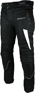 HEYBERRY Motorradhose Textil Schwarz Weiß Gr. XXL