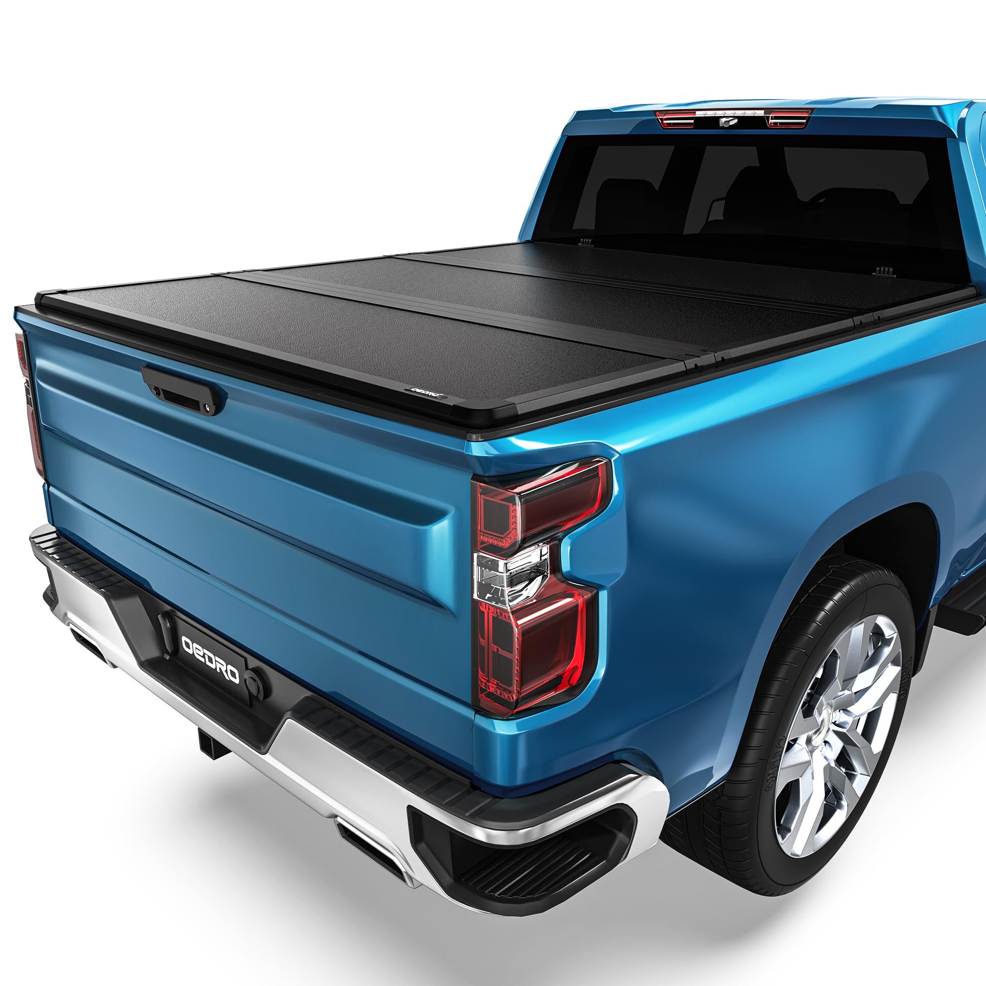 View 1 of ****USED UNKOWN IF MISSING PIECES****
OEDRO FRP Hard Tri-Fold Tonneau Cover for 2007-2013 Chevy Silverado/GMC Sierra