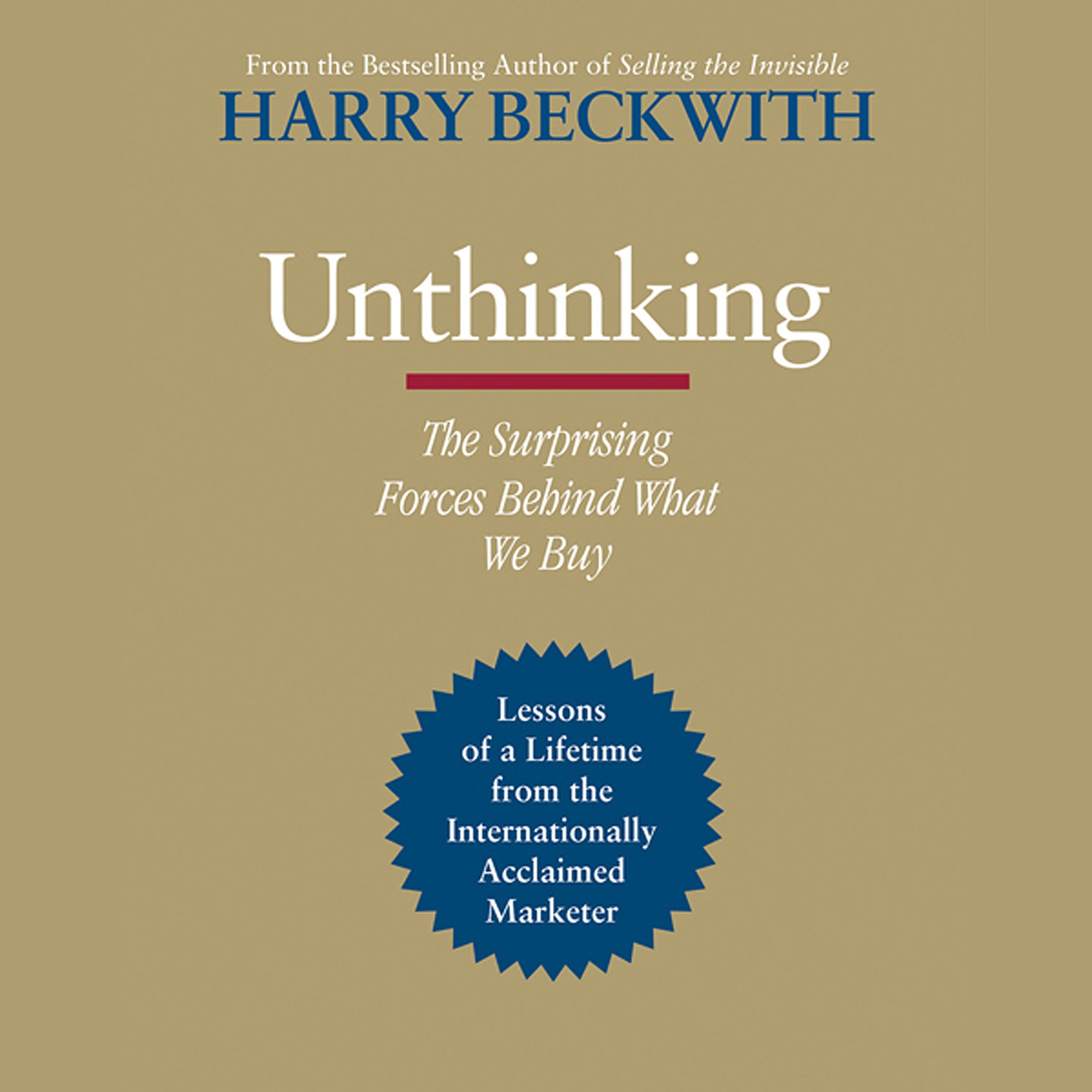 Cover art for Unthinking