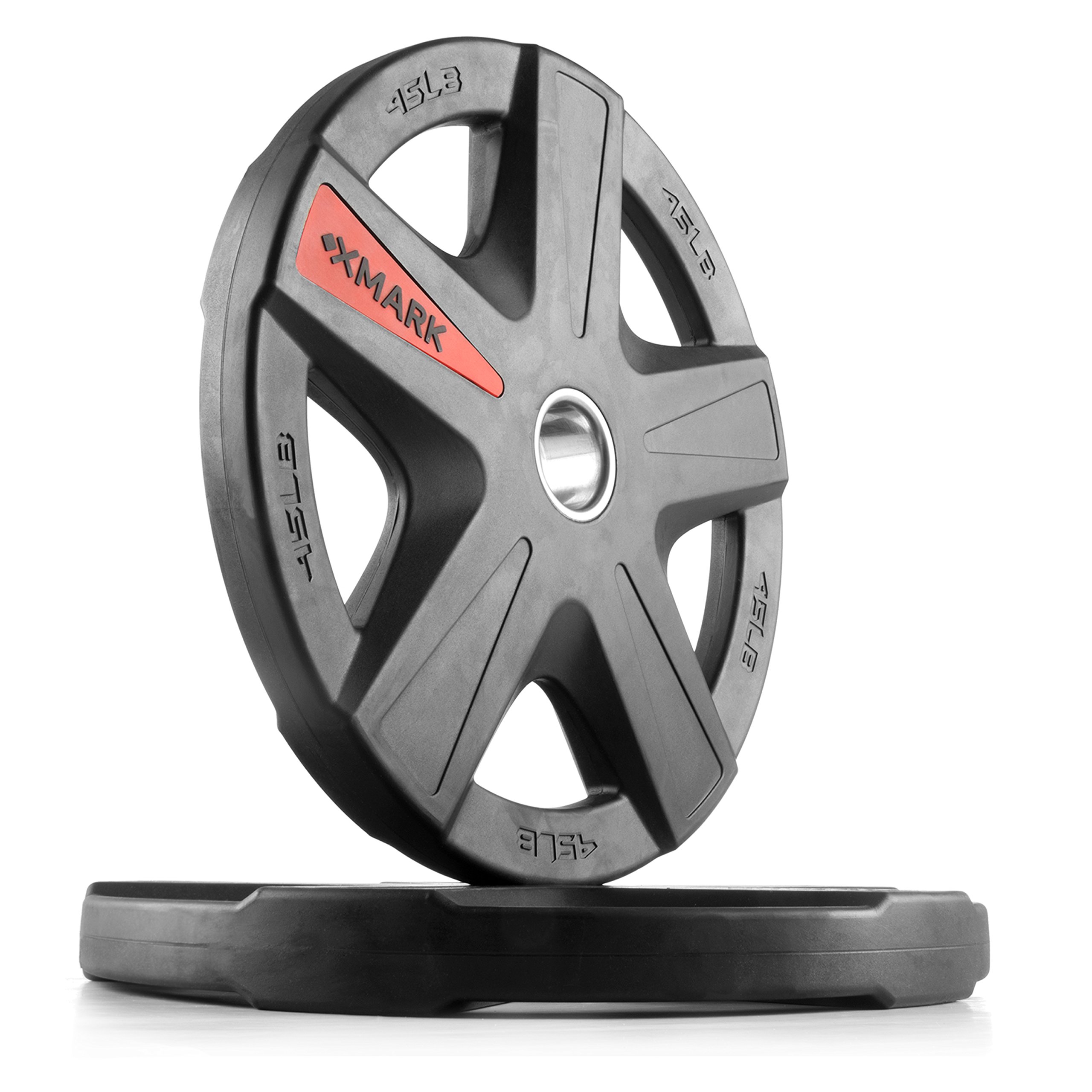 XMARK TEXAS STAR Olympic Weights Set for Home Gym - Weight Plates for Barbells, Weightlifting & Strength Training Equipment