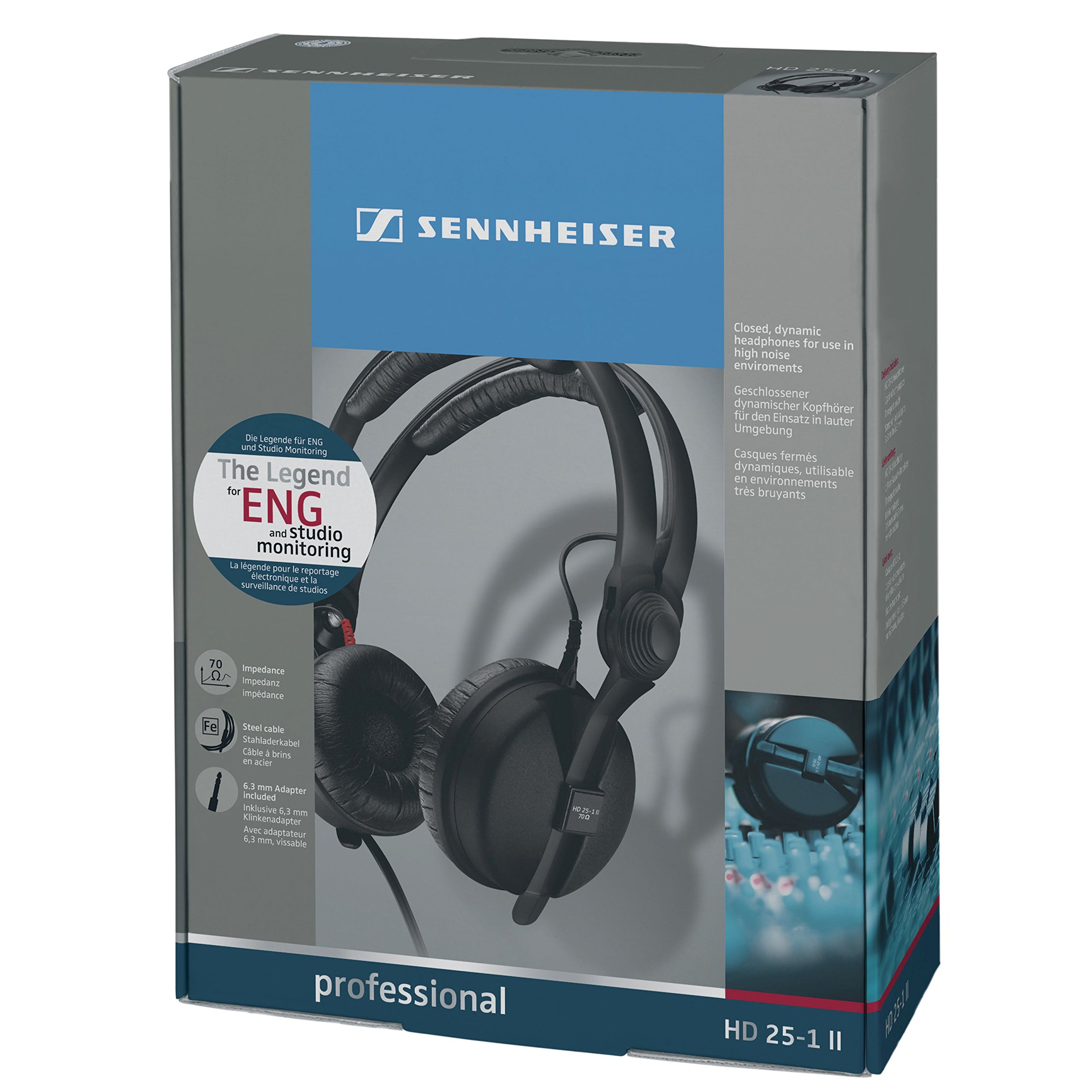 Sennheiser HD 25-C II Cuffie Professionali Dj con cavo a spirale