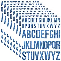 Vista 51 de 8 Sheet Glitter Letter Stickers Vinyl Alphabet Stickers Waterproof Self Adhesive Stick on Letters for Poster Bulletin Board Mailbox School