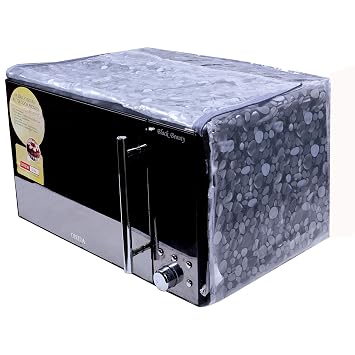 Heart Home 3D Stone Design PVC Transparent Microwave Oven Full Closure Cover for 30 Litre (Transparent) - CTHH07206