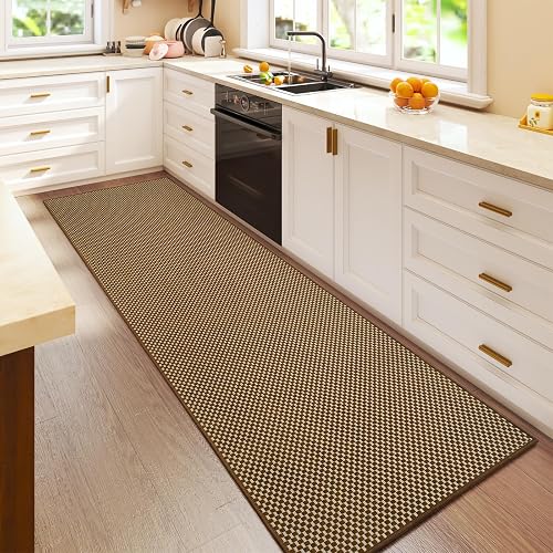 YDKGL Kitchen Runner Rug (Dark Brown, 2x6 ft)