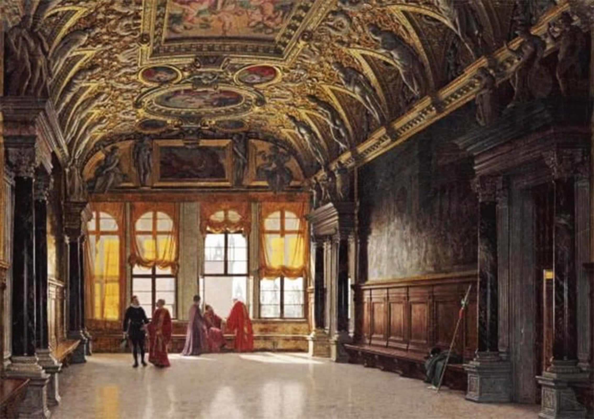 POSTERIIk Famous Modern Artwork Art Mural Interior Adolph Heinrich Claus Hansen Oil Paintings Pictures for Home Decor 60x90cm