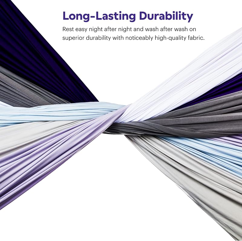 Purple SoftStretch Sheet Set, King/Calking, Rayon Blend from Bamboo Viscose image 5
