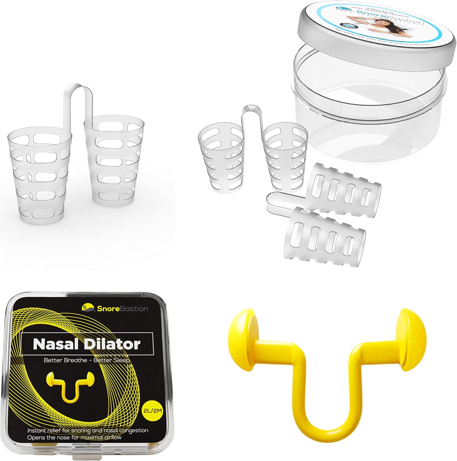 Nose Cones Nasal Dilators Bundle by Snore Bastion Nose