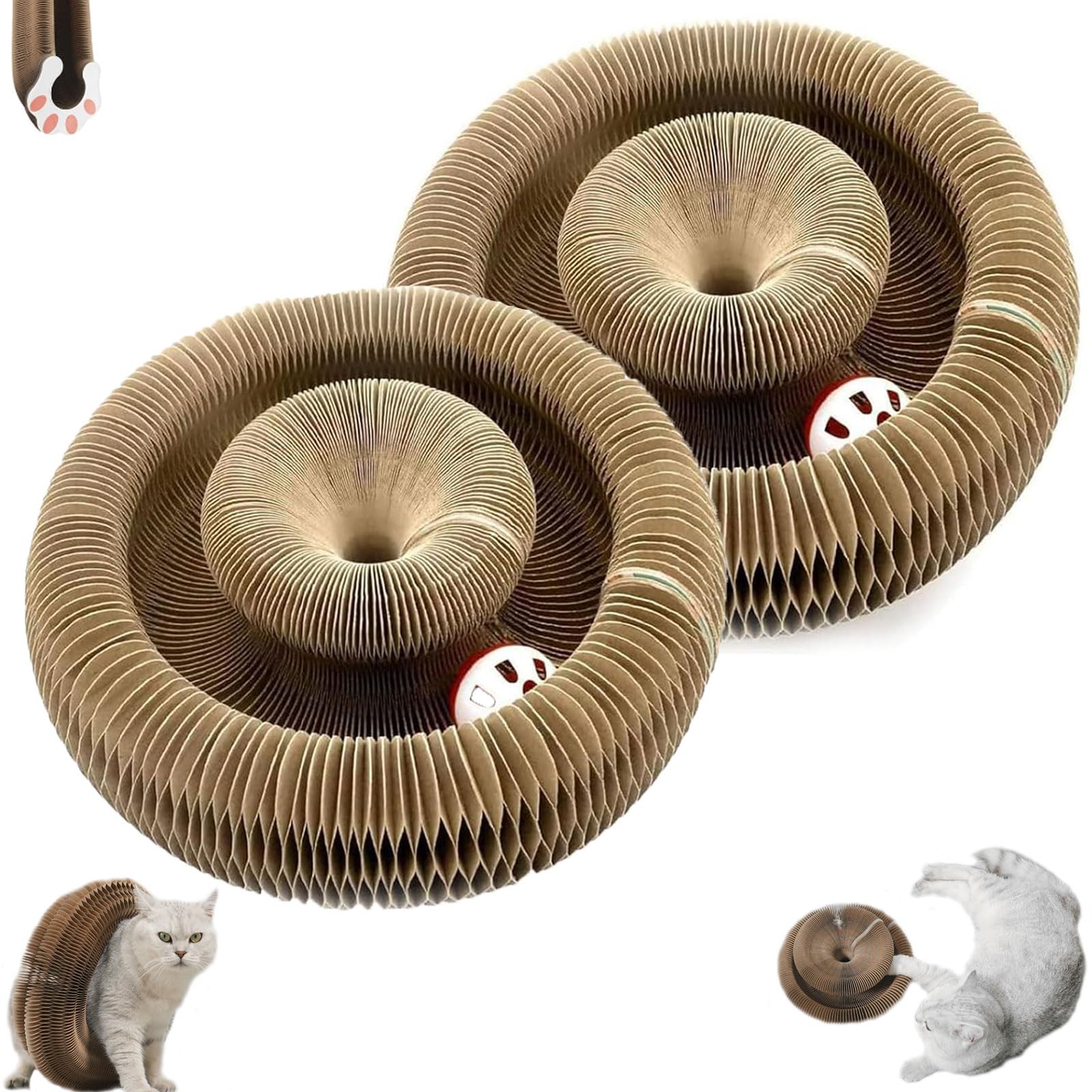 ◆Cat◆ Kitty Kurlz, Kitty Kurlz Cat Toy, Cat Accordion Toy, Accordion Cat