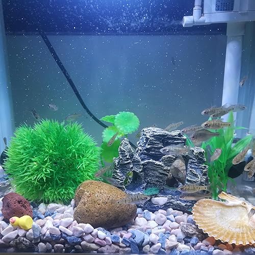 Miniatura 3 de Decoraciones de acuario, roca de cueva y plantas de plástico para peceras artificiales, Goldfish Betta Fish Tank Accesorios Decoraciones