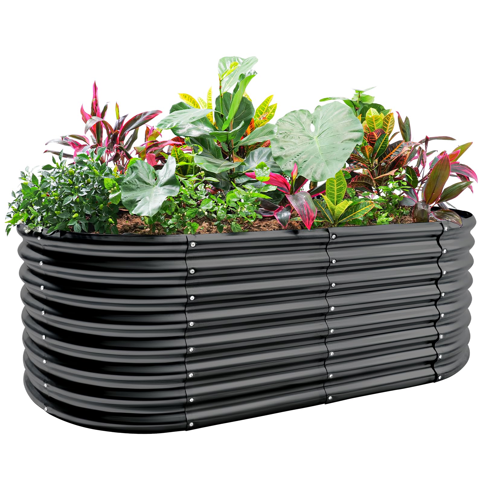 Land Guard 24 Tall Galvanized Raised Garden Bed