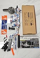 Vista 8 de Gel Blaster Splatter - Juguete de Bola de Salpicadura Automática Recargable con Gafas y Tambor de Munición, Actividades al Aire Libre, Juego