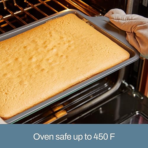 Miniatura 6 de All-Clad Pro-Release - Molde antiadherente para hornear, de 10 x 15 pulgadas, apta para horno, media hoja de 450 F, bandeja de galletas, bandeja