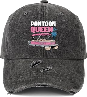 Pontoon Queen Hat Women Funny Baseball Cap Funny Gifts for Women