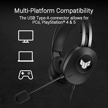 Asus TUF Gaming H1 Gen II Gaming (Oyuncu) Kulaklık