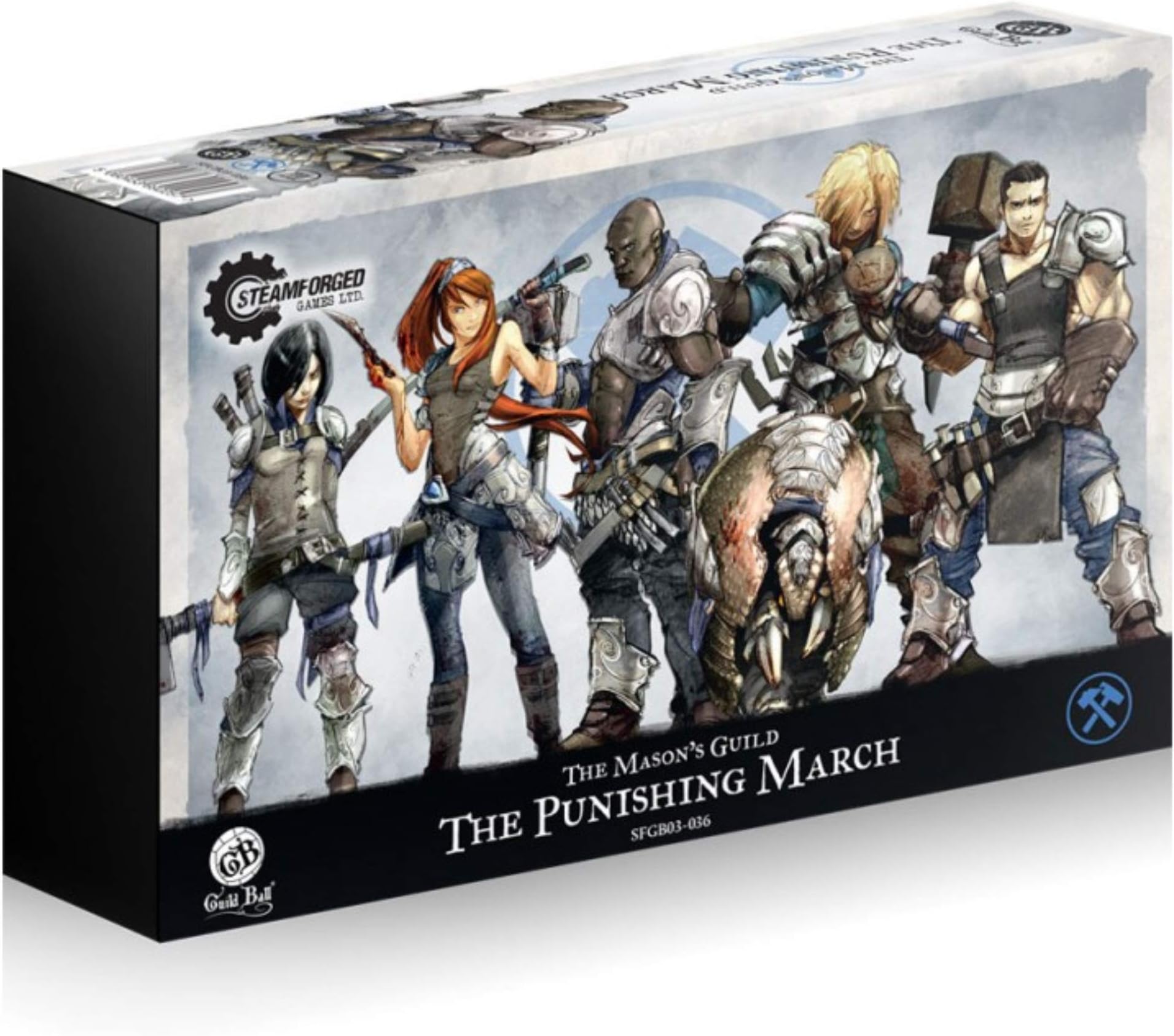 Steamfoged Games Guild Ball: Mason Punishing March Miniature Game Figure