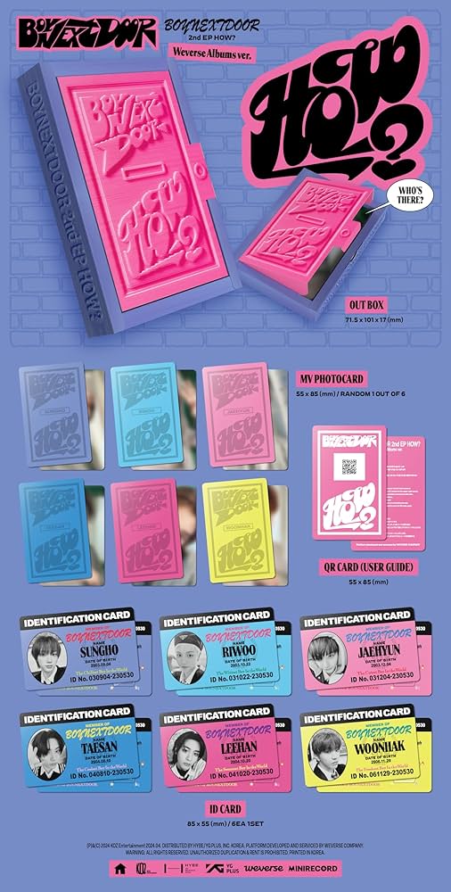 Amazon.co.jp: BOYNEXTDOOR How? 2nd EP Album Weverse Albums