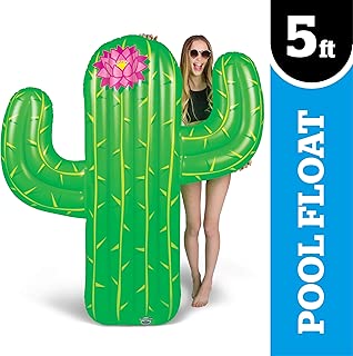 BigMouth Inc Giant Cactus Pool Float, 5' Tall Funny Inflatable Vinyl Summer Pool or Beach Toy, Patch Kit Included - coolthings.us