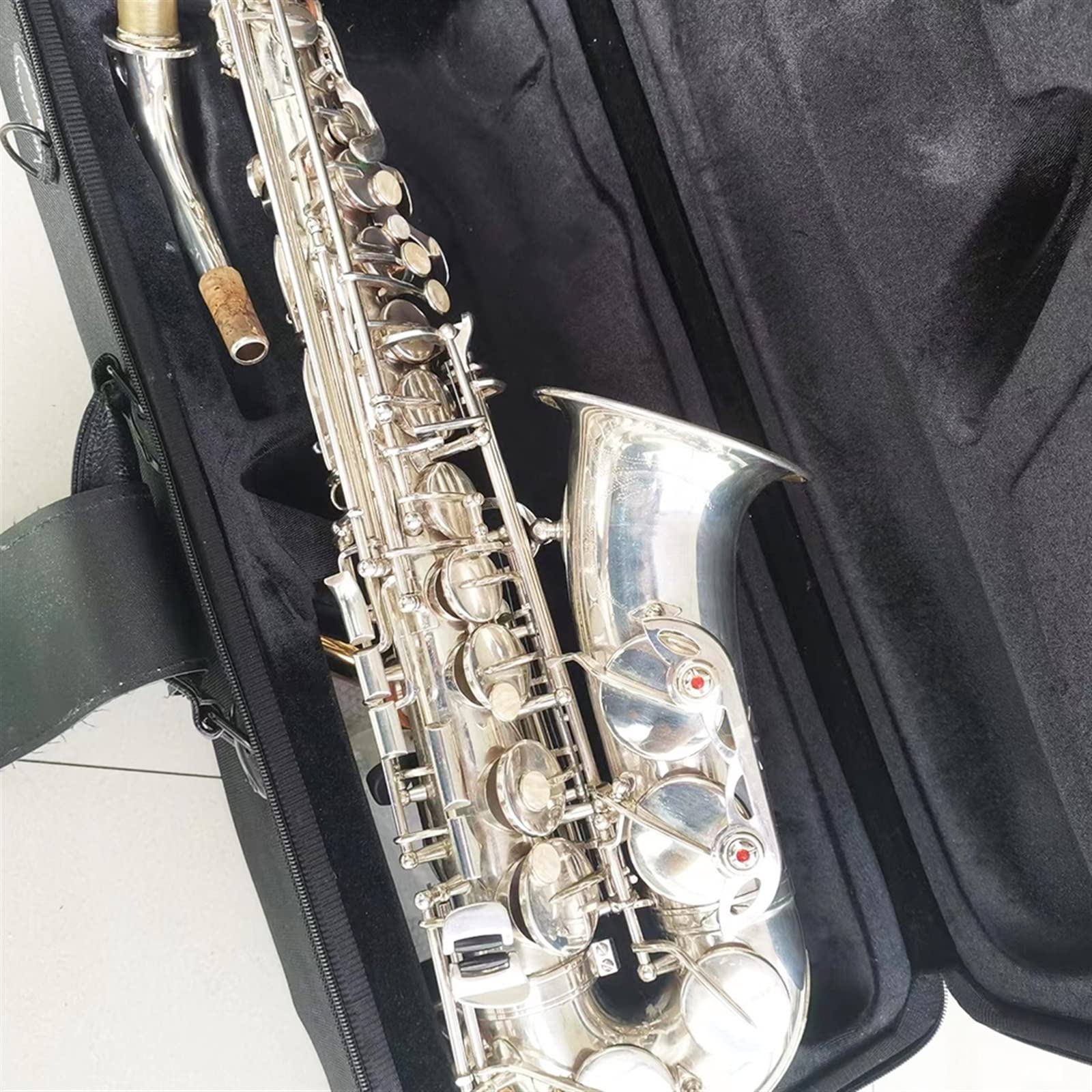 Sax Studente Strumento per Sassofono Contralto Professionale Argento Sax Contralto Voce Professionale