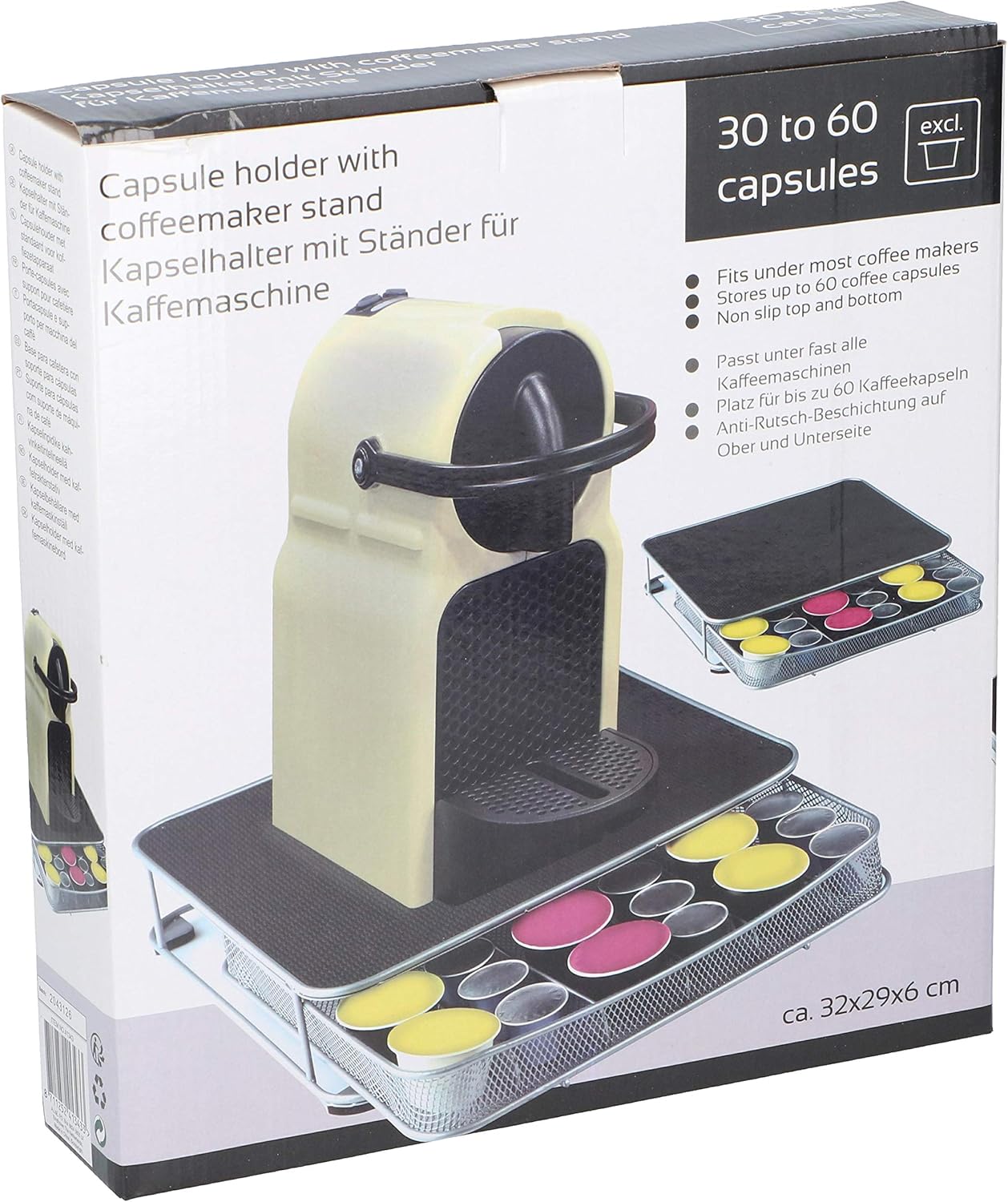 Coffee Pod Storage Drawer Coffee Machine Stand for Nescafe Nespresso