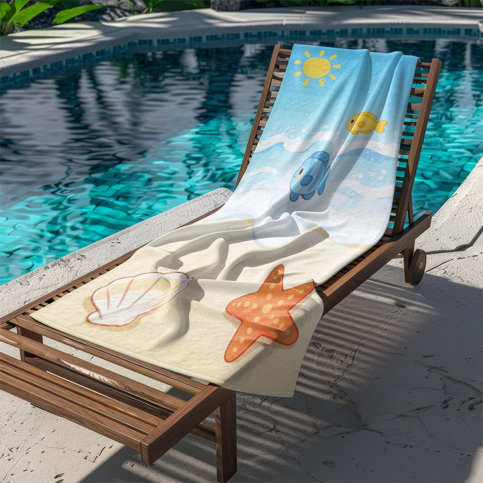Fouta PlageShell Bleu Rose Modèle Surdimensionné avec Diverses Tailles, Respirante et Portable, Parfaite pour Voyages Sorties Piscine et Usage Extérieur Quotidien 90x160 cm