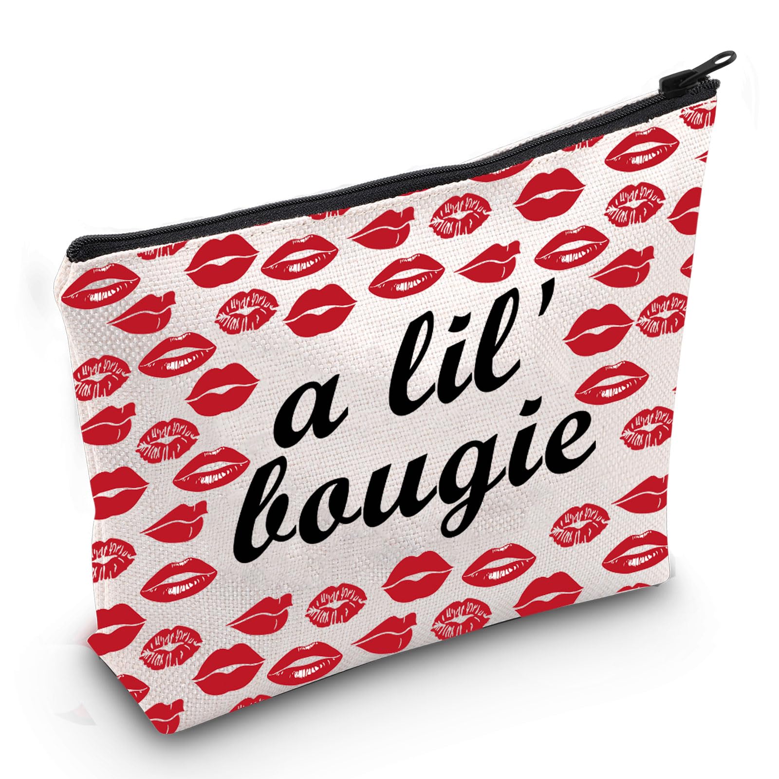 JXGZSO Funny Classy Pouch Bag A Lil' Bougie Makeup Zipper Pouch Bag Bougie Girl Gift Bougie Women Gift (A Lil' Bougie Bag)