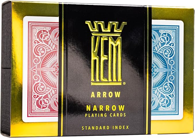 KEM Arrow Baraja Plástica Roja y Azul, 2 Mazos miniatura 3