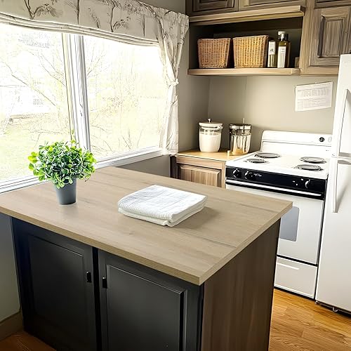 Miniatura 143 de Kaboon Mesa universal de 24 x 24 pulgadas, paquete de 2, solo encimera reversible de melamina, uso doméstico o comercial en interiores, 1 pulgada