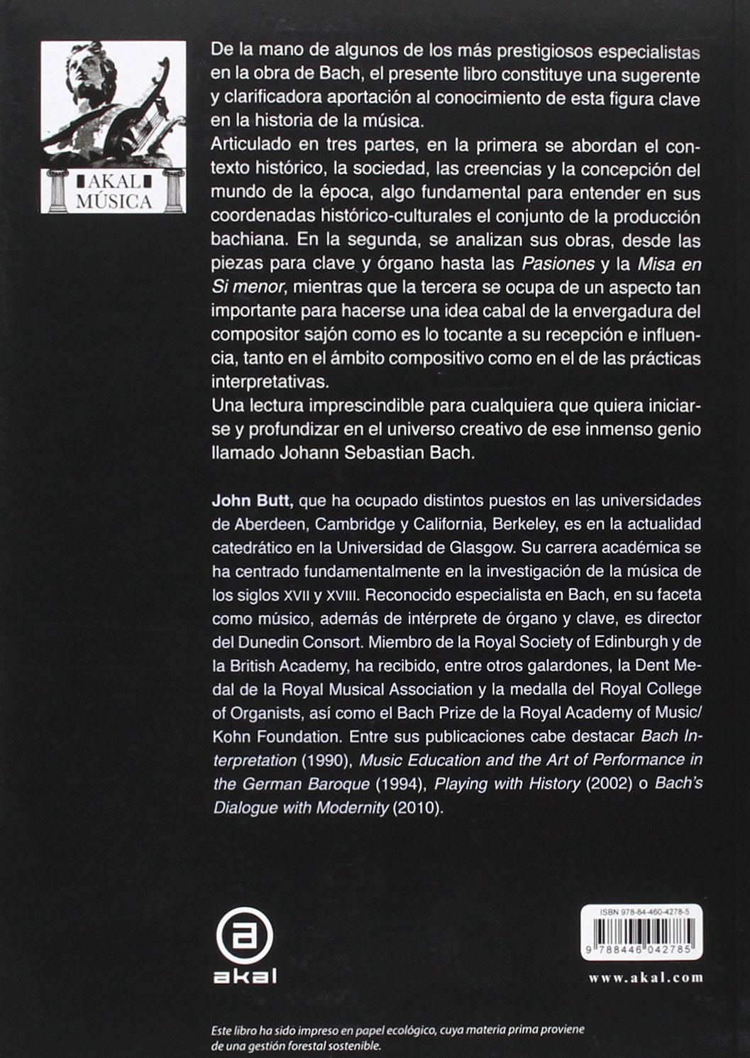 Vida y obra de J. S. Bach (Música) - 9788446042785