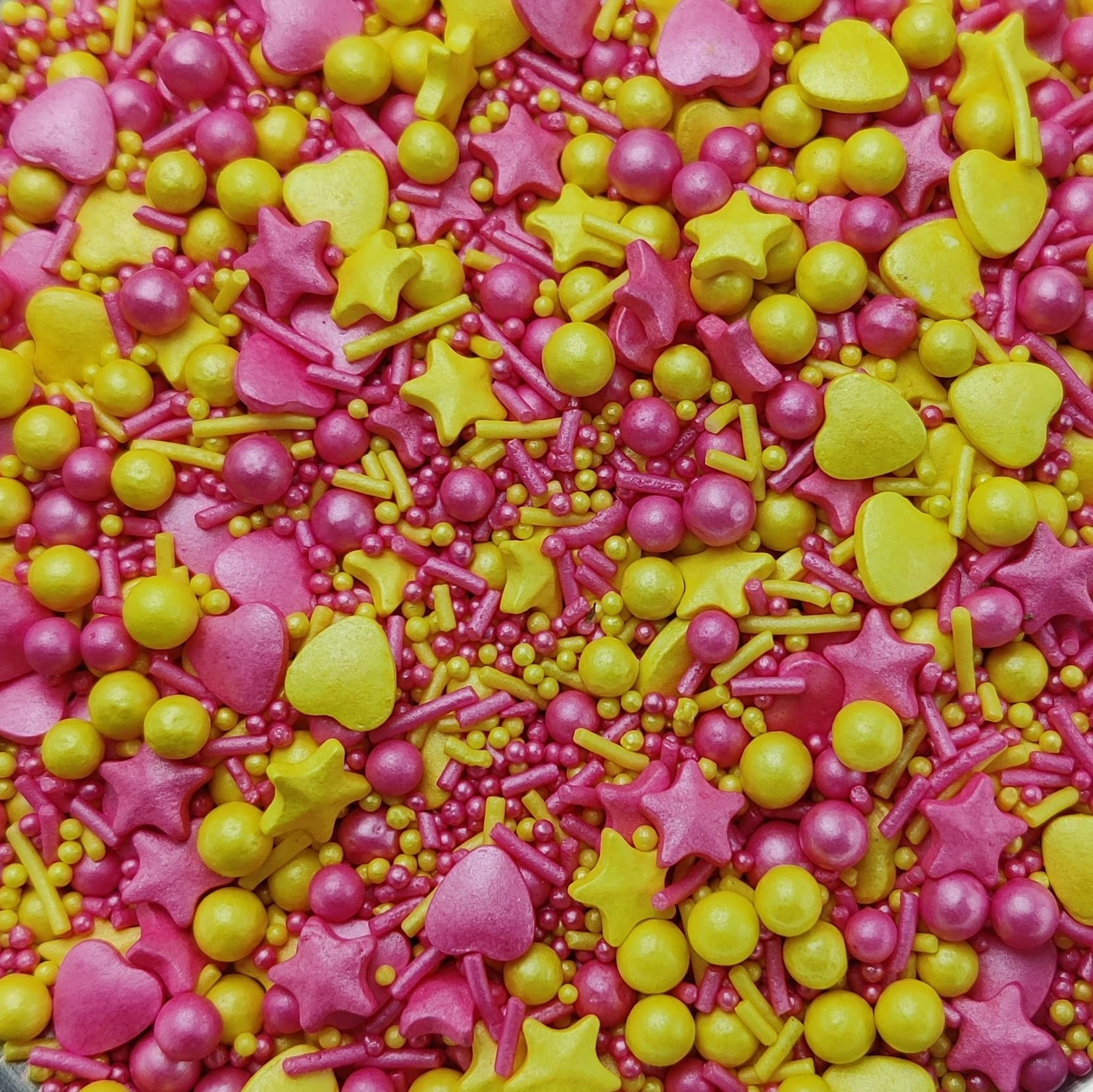 Tastycrafts Mix Metallic Sprinkles | Edible Sprinkle | Colorful Dazzling Sprinklefetti | Baking Cake Items | Candy Toppers for Cake, Cupcake, Dessert, Pastry, Cookies Decorations - 100 GM (DM 019) 2