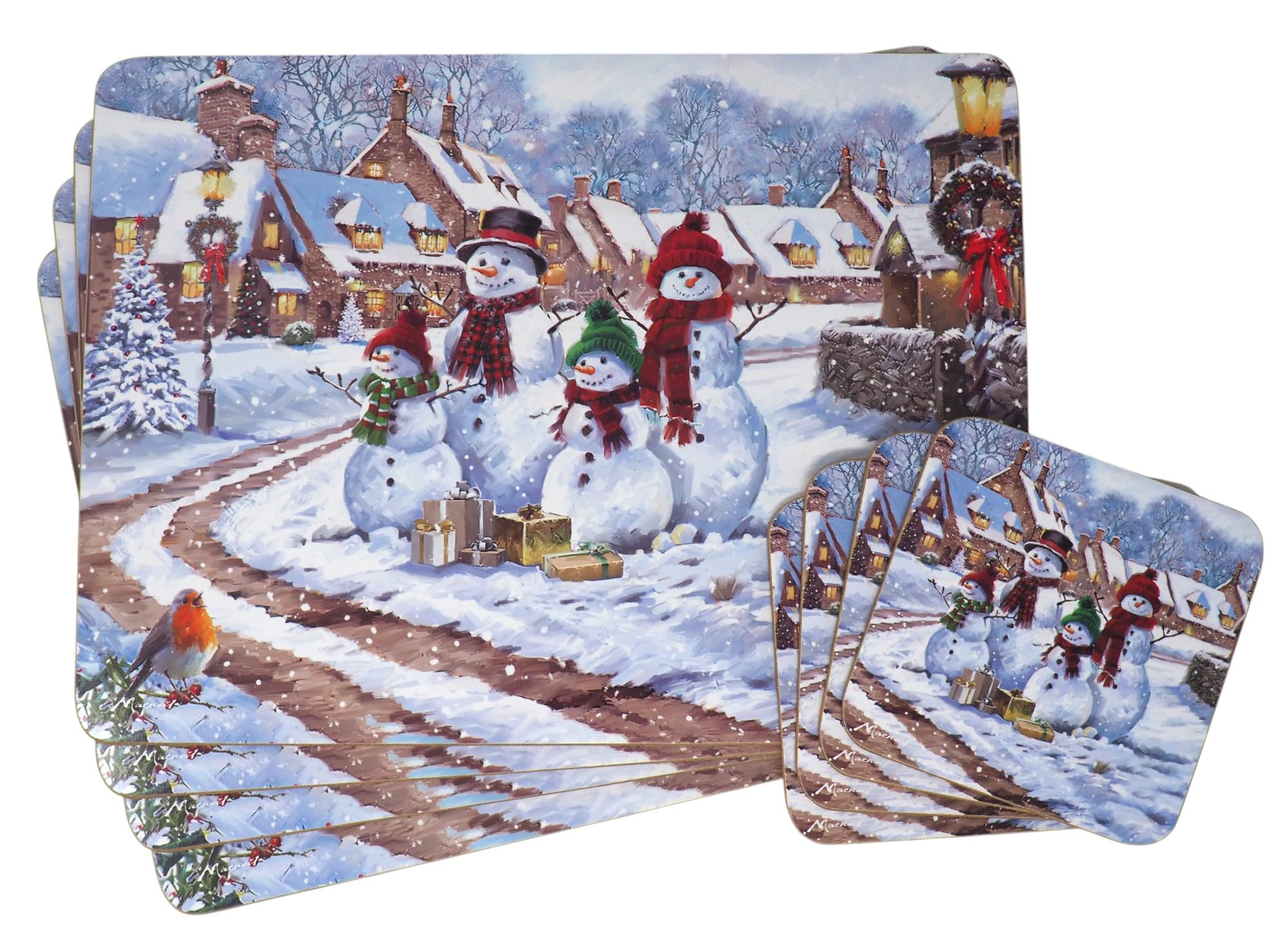 LP Magic of Christmas Dinner Place Mats And Coasters (Set of 4)