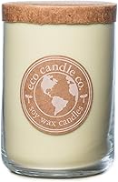 Vista 116 de ECO CANDLE CO. Vela reciclada, Pastel de Ron y Caramelo, 26 oz. - Aromas de Caramelo, Ron, Arce, Almendra, Pera y Vainilla - 100% Cera de Soya, Sin