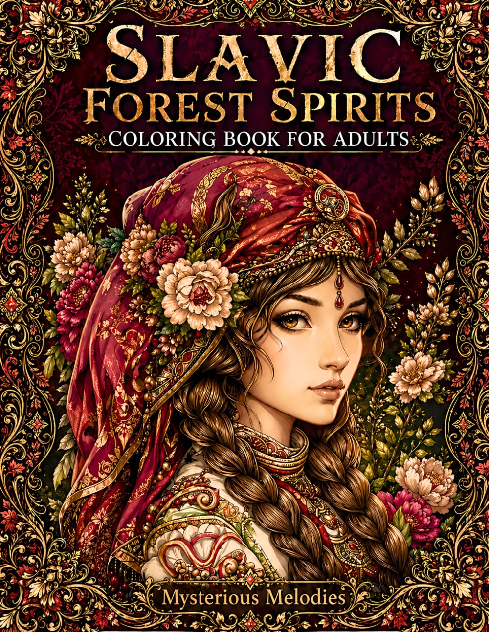 Slavic Forest Spirits Coloring Book for Adults: 50 Mystical Fantasy and Folklore Designs with Ancient Guardians, Pagan Deities, Woodland Beings, Mythical Creatures, and Old World Legends