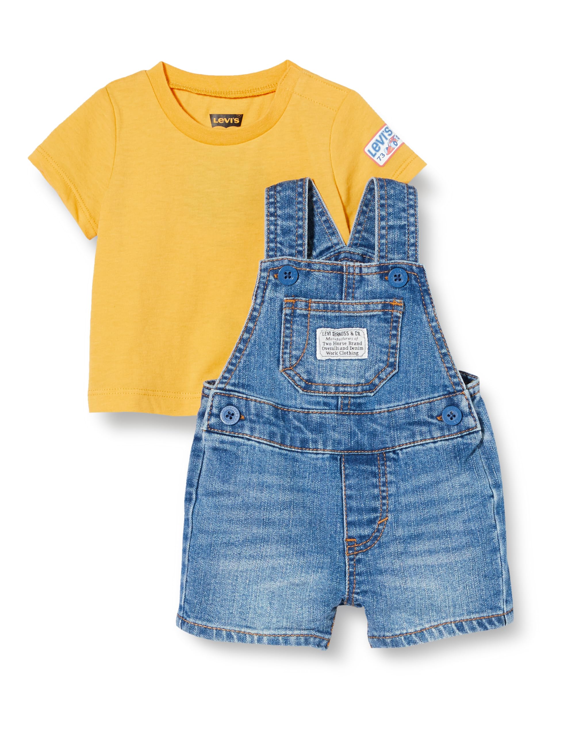 Levi's Lvb Racer-Juego de Pantalones Cortos 6eh015 Conjuntos para Bebés